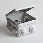 2224 Коробка распаячная для о/п, 80х80х50мм (откид.крышка) 67040М Рувинил