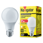 26309 Лампа светодиодная LED 7вт Е27 теплая (94385 NLL-A60)