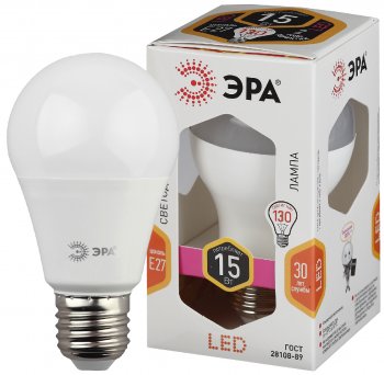31383 Лампа светодиодная LED A60-15W-827-E27 1200 лм теплый ЭРА