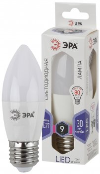 33571 Лампа светодиодная LED B35-9W-860-E27 720 лм холодный ЭРА
