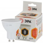 33074 Лампа светодиодная LED MR16-8W-827-GU10 640 лм теплый ЭРА