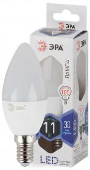 34226 Лампа светодиодная LED B35-11W-860-E14 880 лм холодный ЭРА