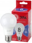 33461 Лампа светодиодная LED A60-8W-865-E27 R 640 лм холодный ЭРА