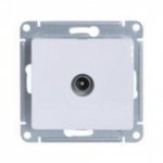 31860 Розетка телевизионная TV проходная в рамку 4дБ белая GLOSSA GSL000192