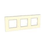 24757 Рамка 3 поста кремовый Unica QUADRO U2.706.25