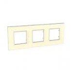 24757 Рамка 3 поста кремовый Unica QUADRO U2.706.25