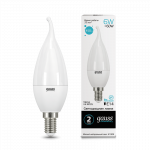 29733 Лампа LED Elementary Candle Tailed 6W E14 4100K Gauss