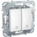 23042 Выключатель для жалюзи белый Unica U5.208.18ZD