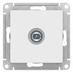 38568 Антенна ATLASDESIGN TV коннектор механизм белый
