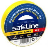 39324 Изолента ПВХ желтая 15мм 20м Safeline 9361