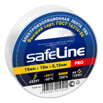 1319 Изолента ПВХ белая 15мм 10м Safeline 9358