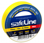 26317 Изолента ПВХ желтая 15мм 10м Safeline 12120