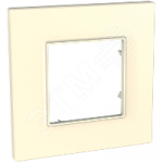 30257 Рамка 1 пост кремовый Unica QUADRO MGU2.702.25