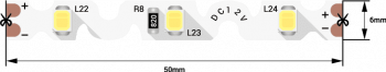 33899 Светодиодная лента SMD FLEX860-9-W 9W 60LED/м 12V холодная