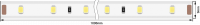 31967 Лента светодиодная 220, SMD3528, 60LED/м кат 100м 4, 8 Вт/м IP68 (6000-6500К Холодный белый)