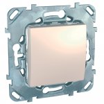 28859 Переключатель одноклавишный в рамку кремовый Unica U5.203.25ZD