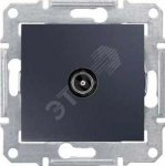 29511 Розетка телевизионная TV оконечная 1дБ в рамку графит Sedna SDN3201670