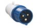 7655 Вилка переносная 013 2Р+РЕ 16А 220В IP44 EKF PROxima