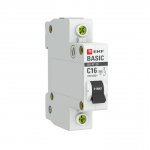 39640 Автоматический выключатель 1P 16А (C) 4, 5кА ВА 47-29 EKF Basic