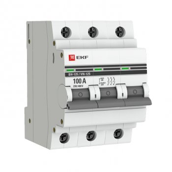 36905 Выключатель нагрузки 3P 100А ВН-125 EKF PROxima