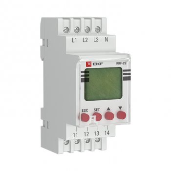 34994 Реле контроля фаз с LCD дисплеем (с нейтралью) RKF-2S EKF PROxima