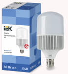 37464 Лампа светодиодная HP 80Вт 230В 6500К E40 IEK