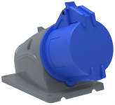 31358 Розетка стационарная ССИ-123 32А-6ч/200-250В 2P+PE IP44 MAGNUM IEK