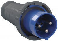 38300 Вилка переносная ССИ-033 2P+PE 63А 200-250В IP54 IEK