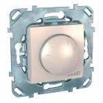25765 Диммер поворотный 400W в рамку кремовый Unica U5.511.25ZD