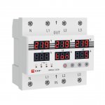 40580 Трехфазное реле напряжения и тока с дисп. MRVA-3 63A EKF