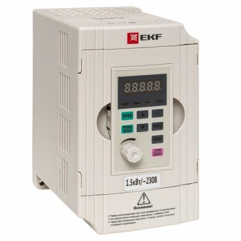 35213 Преобразователь частоты 1, 5/2, 2кВт 1х230В VECTOR-100 EKF PROxima