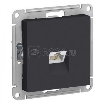 37391 Розетка ATLASDESIGN компьютерная RJ45 механизм карбон SE