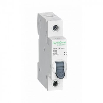 40800 Автоматический выключатель 1Р 63 A, С, 4.5 кА, City9 Set Systeme Electric