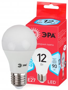 34573 Лампа светодиодная ECO LED A60-12W-840-E27 960 лм нейтральный ЭРА