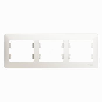 33825 Рамка 3-м Glossa горизонт. перламутр SE