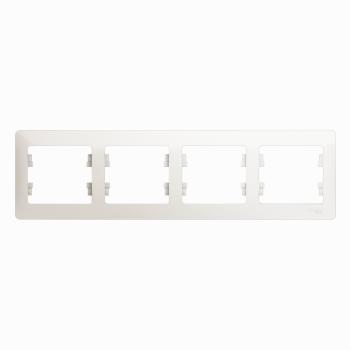 33826 Рамка 4-м Glossa горизонт. перламутр SE