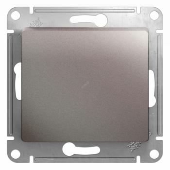 33830 Переключатель проходной 1-кл. СП Glossa 10А IP20 (сх. 6) 10AX механизм платина SE