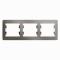 33844 Рамка 3-м Glossa горизонт. платина SE