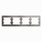 33845 Рамка 4-м Glossa горизонт. платина SE