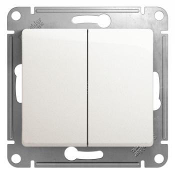 33852 Выключатель 2-кл. СП Glossa 10А IP20 (сх. 5) 10AX механизм перламутр. SE