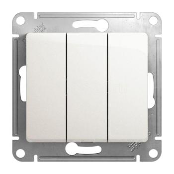 33853 Выключатель 3-кл. СП Glossa 10А IP20 (сх. 3) 10AX механизм перламутр. SE