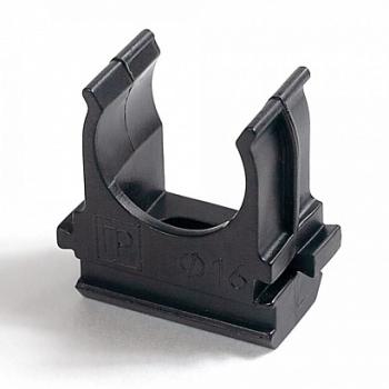 34166 Крепёж-клипса для труб Полистирол черная d16 мм Промрукав