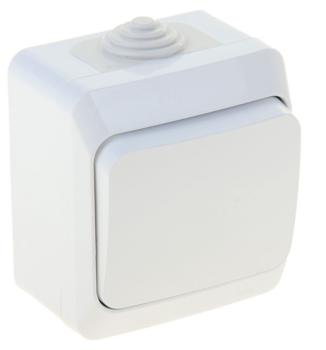 34207 Выключатель 1-кл. ОП Этюд 10А IP44 10AX бел. SE