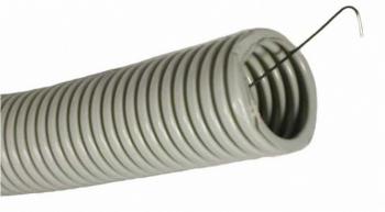 34920 Труба гофрированная ПВХ серая с/з d16 мм (100м/5500м уп/пал) Строитель