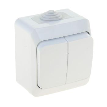 35059 Выключатель 2-кл. ОП Этюд 10А IP44 10AX бел. SE