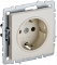 41314 BRITE Розетка 1-местная с заземлением без защитных шторок 16А РС11-1-0-БрКр бежевый IEK