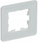 41318 BRITE Рамка 1-местная РУ-1-2-Бр стекло белый RE IEK