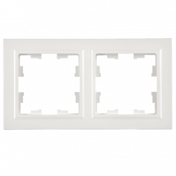 41319 BRITE Рамка 2-местная РУ-2-БрБ белый IEK
