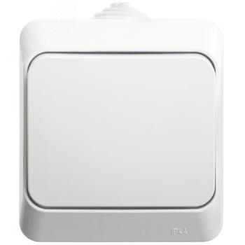 43230 Переключатель проходной 1-кл. ОП Этюд 10А IP44 10AX бел. SE