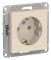 38826 Розетка 1-м СП AtlasDesign 16А IP20 с заземл. механизм беж. SE